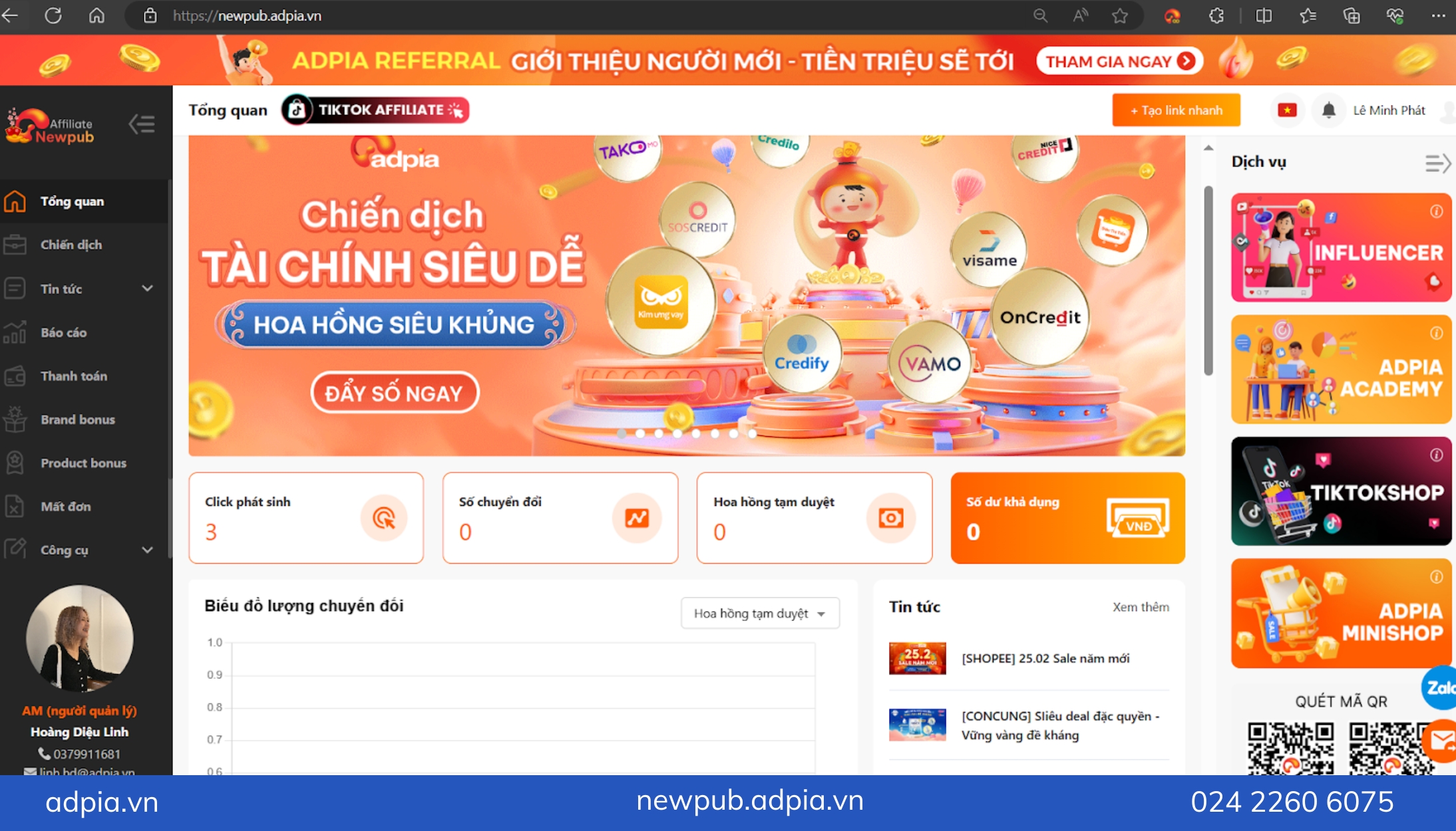 Newpub Adpia hoạt động như một cầu nối giữa Advertiser v&agrave; Publisher